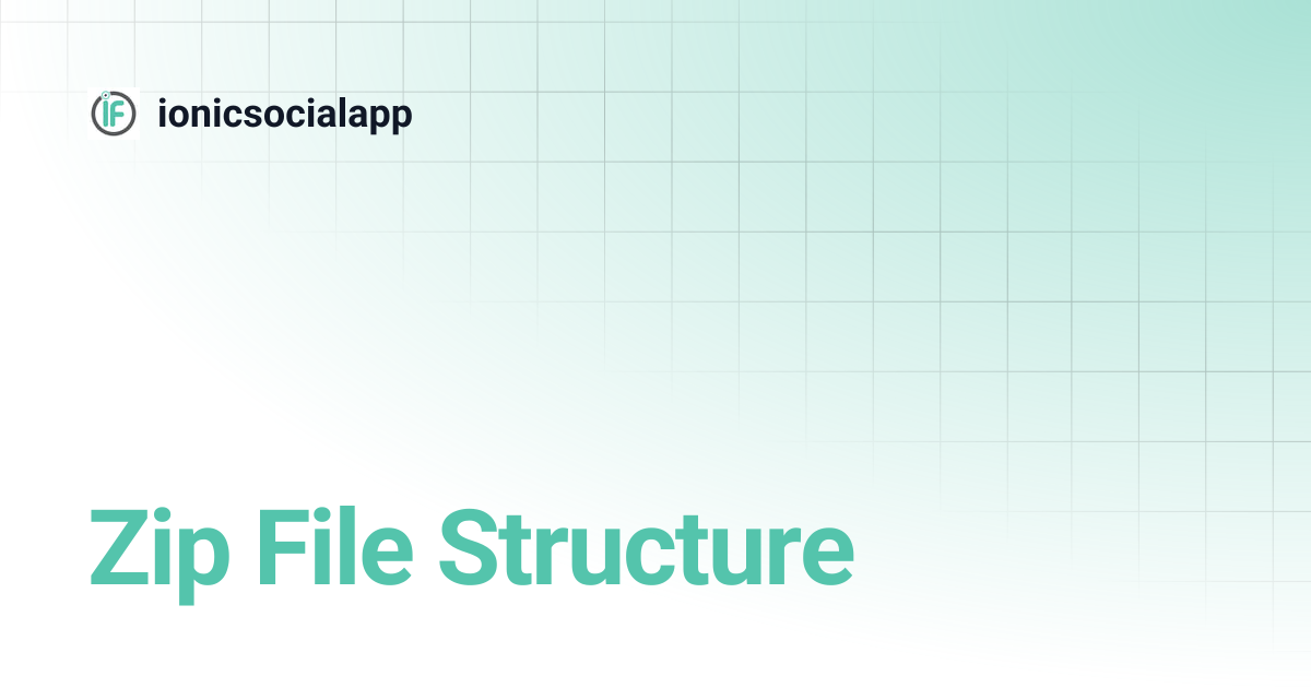 Zip File Structure | ionicsocialapp